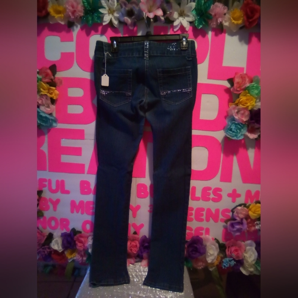#043👉🏼Women's Teens Blue Skinny Jeans 👖 - Picture 2 of 5